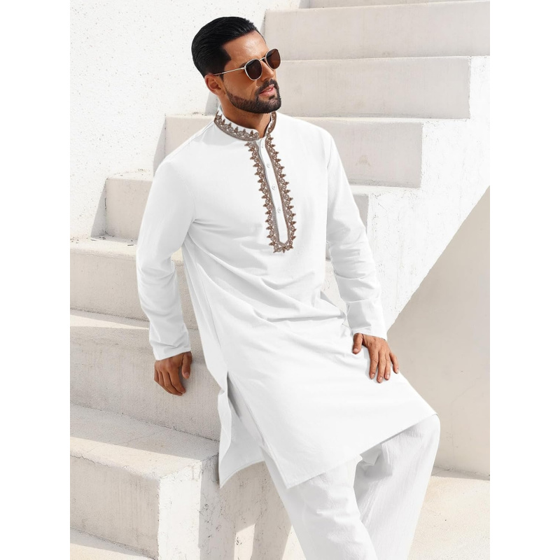 Mens Kaftan Thobe Cotton Henle - مراجعة Kurta Men Cotton وسعره