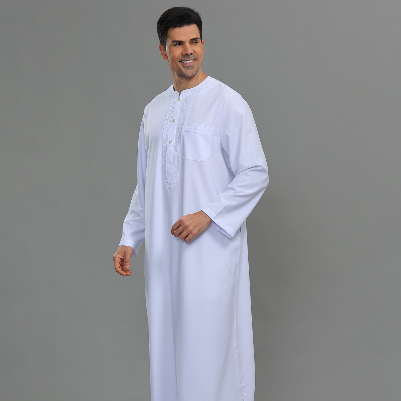 Mens Kaftan Thobe Button Down  - مراجعة Kurta Men Cotton وسعره