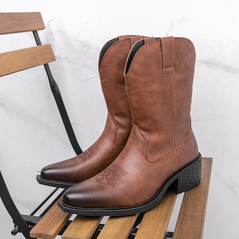 Men Boots Classic Embroidery W - مراجعة The Ethnic Fashion وسعره