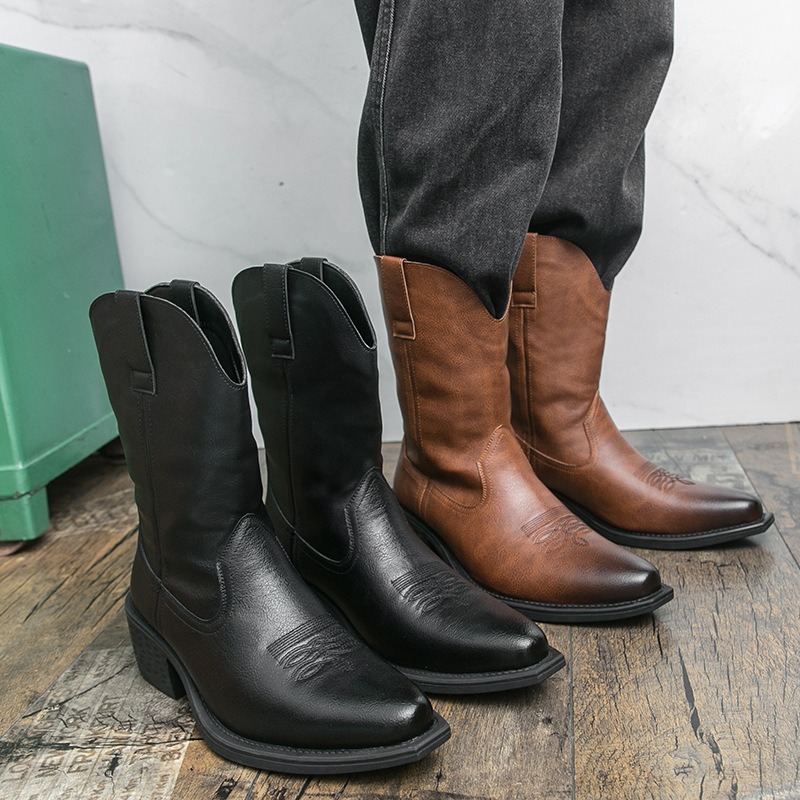 Men Boots Classic Embroidery W - مراجعة The Ethnic Fashion وسعره