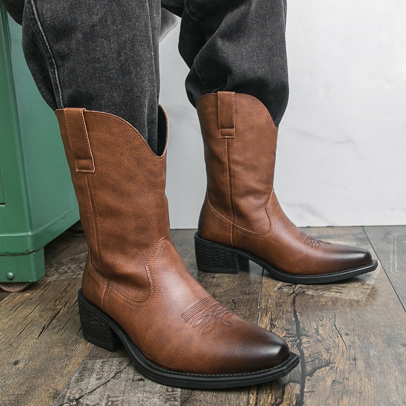 Men Boots Classic Embroidery W - مراجعة The Ethnic Fashion وسعره