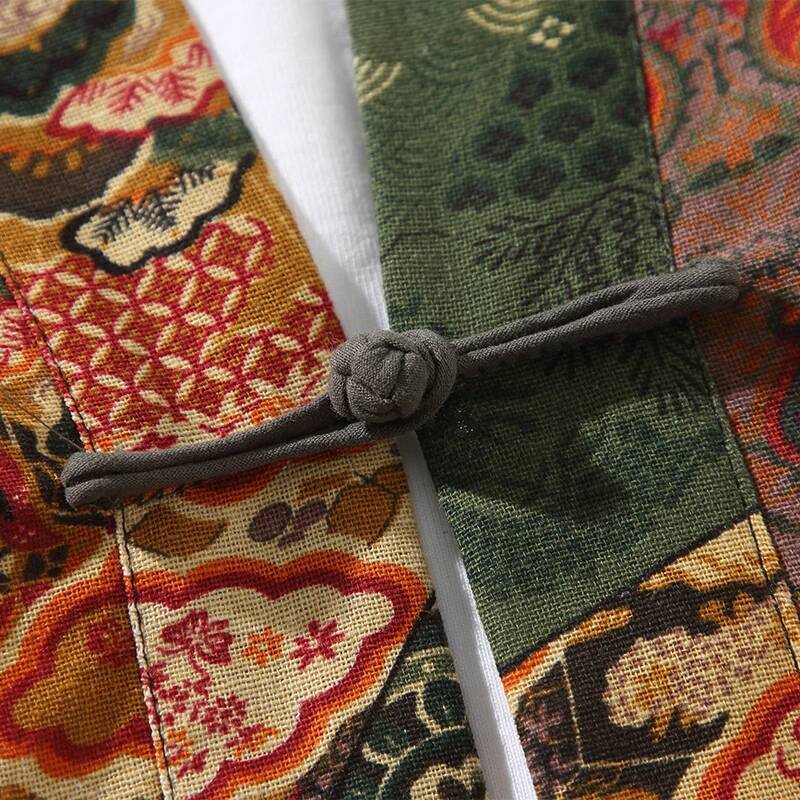 Ethnic Style Print Yukata Men  - مراجعة The Ethnic Fashion وسعره