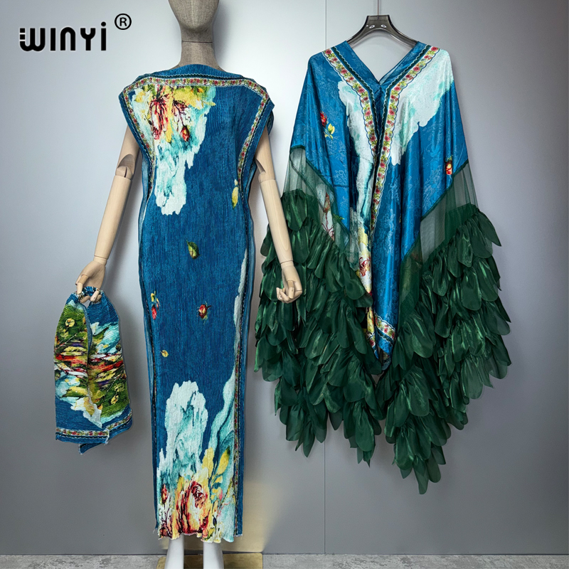 WINYI Boho beach Pleated slim  - مراجعة Ethnic Fashion Dress وسعره